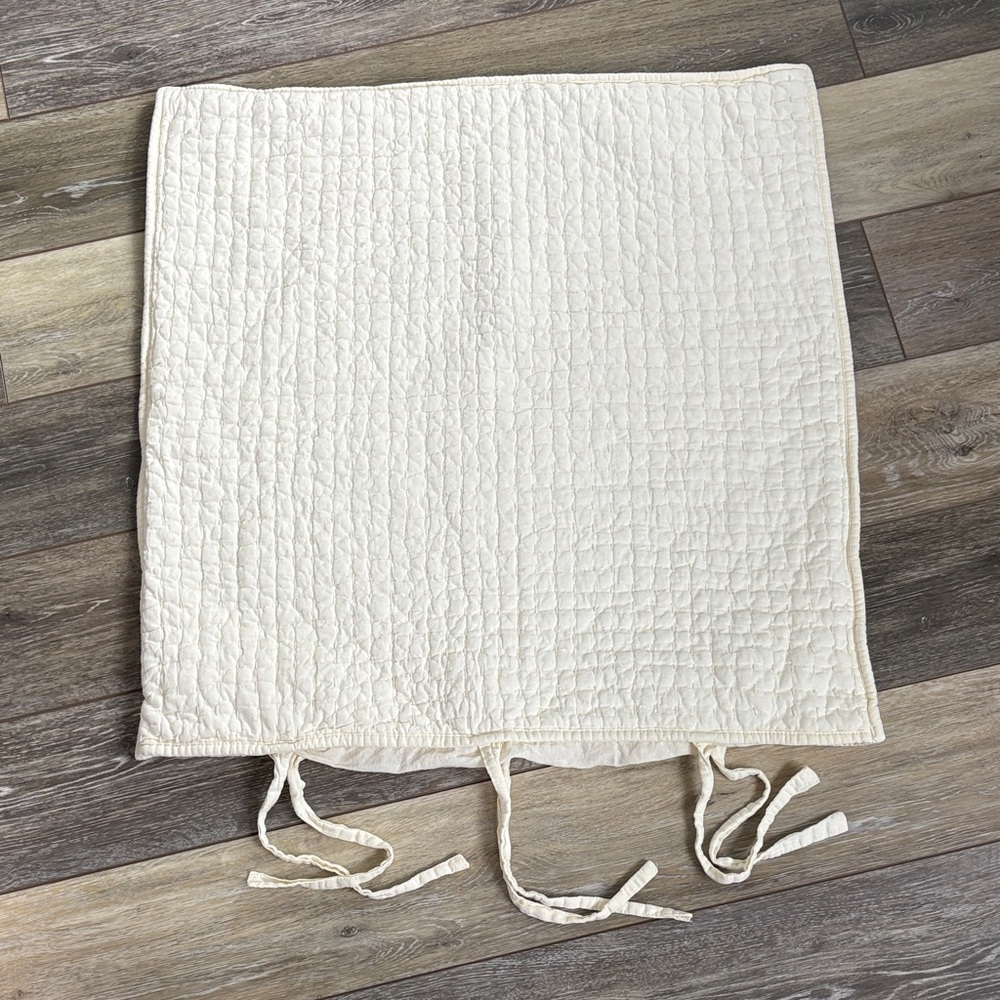 Pottery Barn pick stitch Euro sham